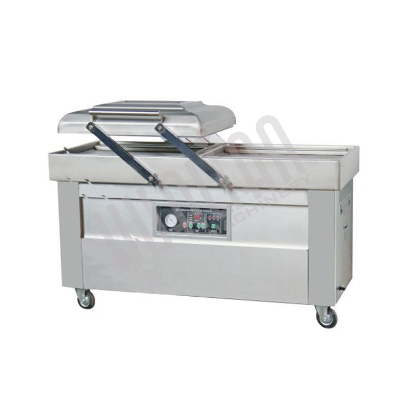 Напольная 2-х камерная вакуум-упаковочная машина Hualian DZ-600/2SB SS (нерж.) NEW