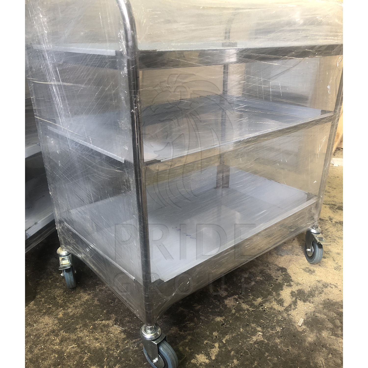 Тележка для сбора посуды 2 полки 800x500x860