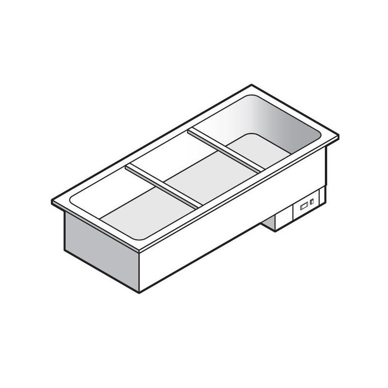 Мармит для 1 и 2 блюд EMAINOX I7VB3 8046421 встраиваемый
